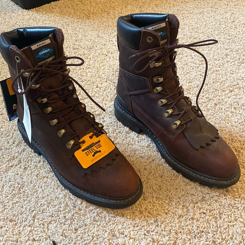 Ariat Cobalt XR Steel Toe Boots Size 8.5